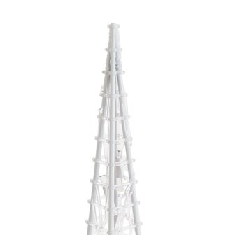 Lichtkegelset decoratief LED 30/45/60 cm acryl koudwit 6
