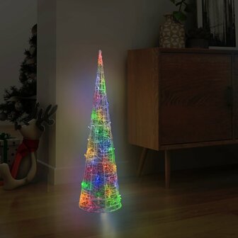 Lichtkegel decoratief LED meerkleurig 90 cm acryl 1