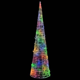 Lichtkegel decoratief LED meerkleurig 90 cm acryl 2