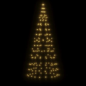 Lichtkegel aan vlaggenmast 180 cm 200 LED&amp;apos;s warmwit 3