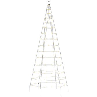 Lichtkegel aan vlaggenmast 180 cm 200 LED&amp;apos;s warmwit 4