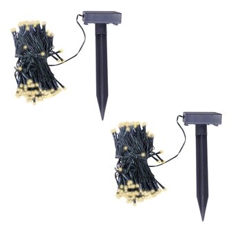 Lichtslingers solar LED warmwit 2 st 2