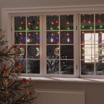 Lichtslinger ster en maan 138 LED&amp;apos;s meerkleurig 1