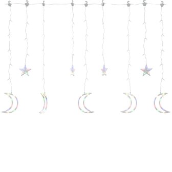 Lichtslinger ster en maan 138 LED&amp;apos;s meerkleurig 2