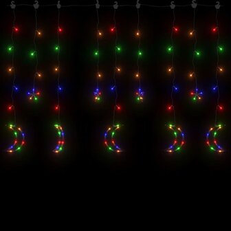 Lichtslinger ster en maan 345 LED&amp;apos;s meerkleurig 4
