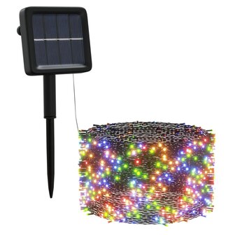 5 st Lichtslinger met 200 LED&amp;apos;s solar binnen/buiten meerkleurig 3