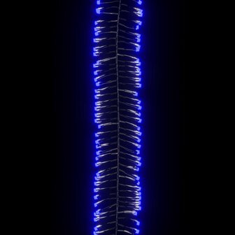 Lichtslinger cluster met 400 LED&amp;apos;s blauw 7,4 m PVC 5
