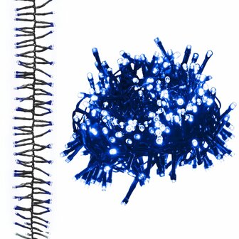 Lichtslinger cluster met 2000 LED&amp;apos;s blauw 17 m PVC 2