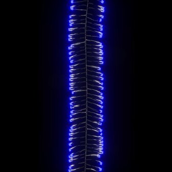 Lichtslinger cluster met 2000 LED&amp;apos;s blauw 17 m PVC 5