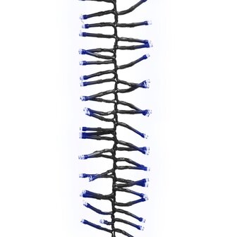 Lichtslinger cluster met 3000 LED&amp;apos;s blauw 23 m PVC 3