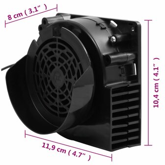 Lichtslinger met 66 LED&amp;apos;s en ventilator 660 cm 8