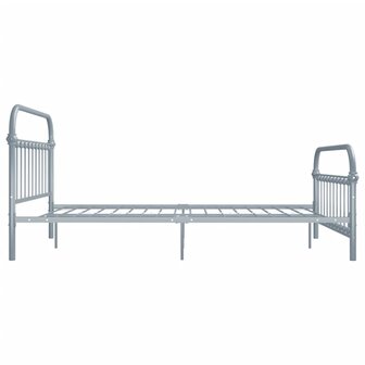 Bedframe metaal grijs 160x200 cm 4