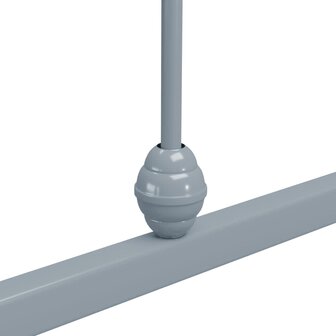 Bedframe metaal grijs 160x200 cm 5