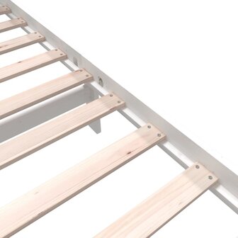 Bedframe massief grenenhout wit 135x190 cm 4FT6 Double 6