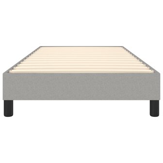 Bedframe stof lichtgrijs 80x200 cm 5