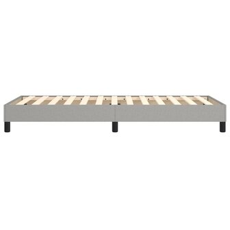 Bedframe stof lichtgrijs 80x200 cm 6