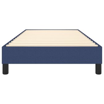 Bedframe stof blauw 80x200 cm 5