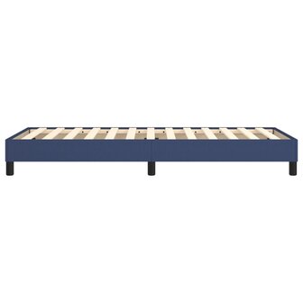 Bedframe stof blauw 80x200 cm 6