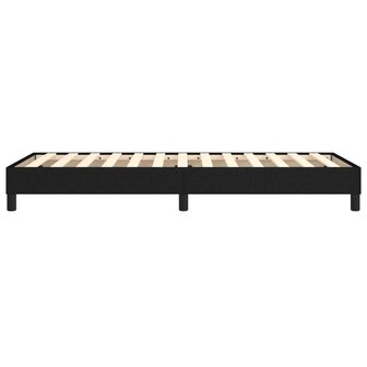 Bedframe stof zwart 90x190 cm 6