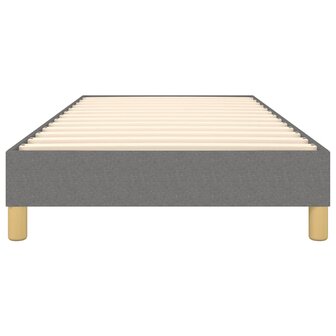 Bedframe stof donkergrijs 90x190 cm 5
