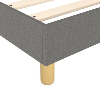 Bedframe stof donkergrijs 90x190 cm 7