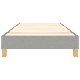 Bedframe stof lichtgrijs 90x200 cm 5
