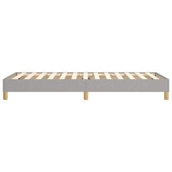 Bedframe stof lichtgrijs 90x200 cm 6