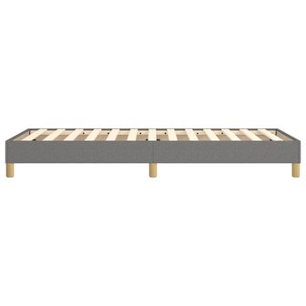 Bedframe stof donkergrijs 90x200 cm 6