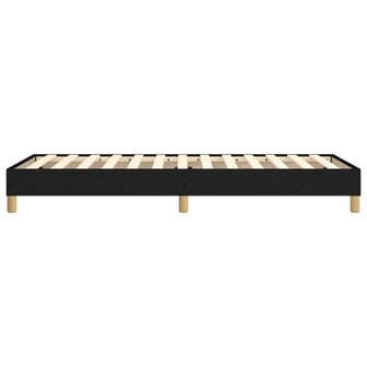 Bedframe stof zwart 90x200 cm 6