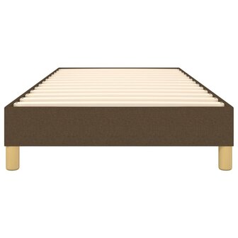 Bedframe stof donkerbruin 90x200 cm 5
