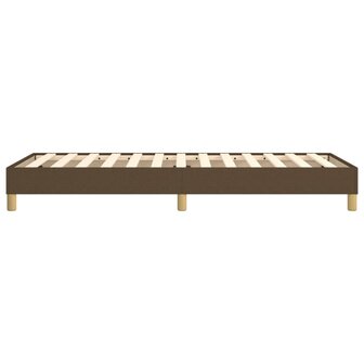 Bedframe stof donkerbruin 90x200 cm 6