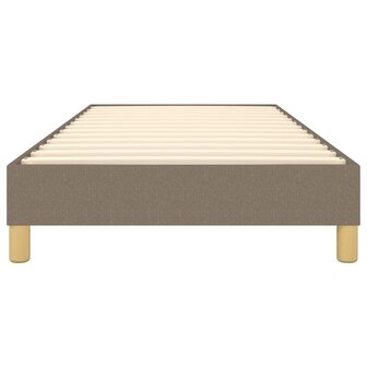Bedframe stof taupe 90x200 cm 5