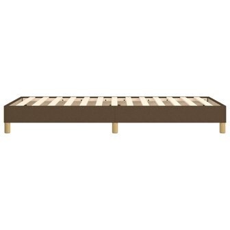 Bedframe stof donkerbruin 100x200 cm 6