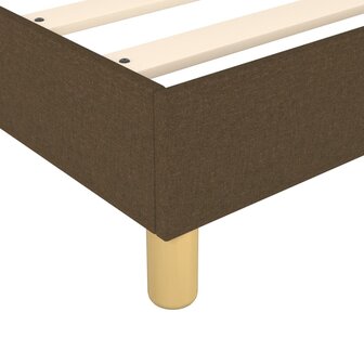 Bedframe stof donkerbruin 100x200 cm 7