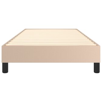 Bedframe kunstleer cappuccinokleurig 100x200 cm 5