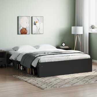 Bedframe zwart 150x200 cm King Size 1