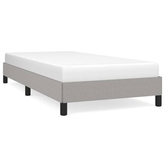 Bedframe stof lichtgrijs 80x200 cm 2