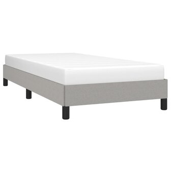 Bedframe stof lichtgrijs 80x200 cm 3