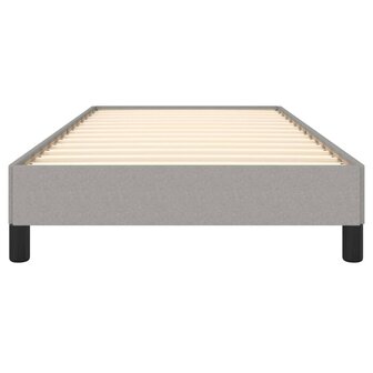 Bedframe stof lichtgrijs 80x200 cm 5