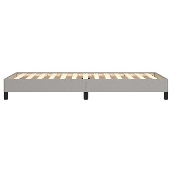 Bedframe stof lichtgrijs 80x200 cm 6