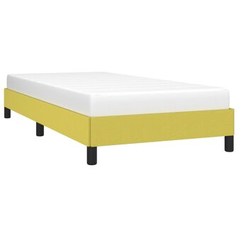Bedframe stof groen 90x200 cm 3