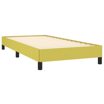 Bedframe stof groen 90x200 cm 4