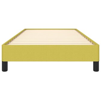 Bedframe stof groen 90x200 cm 5