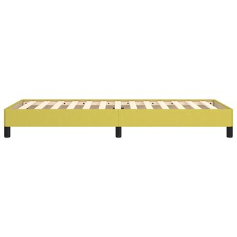 Bedframe stof groen 90x200 cm 6