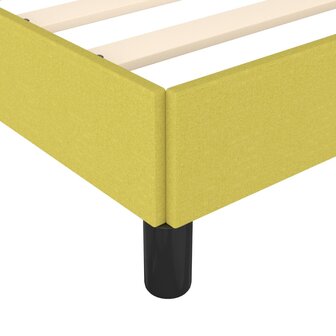 Bedframe stof groen 90x200 cm 7