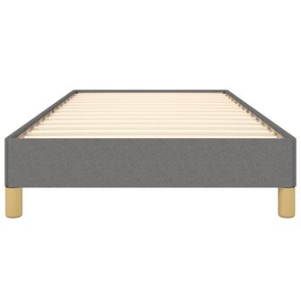 Bedframe stof donkergrijs 90x190 cm 5