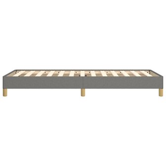 Bedframe stof donkergrijs 90x190 cm 6
