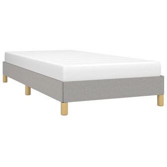 Bedframe stof lichtgrijs 90x200 cm 3