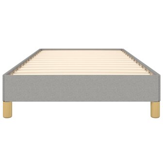 Bedframe stof lichtgrijs 90x200 cm 5
