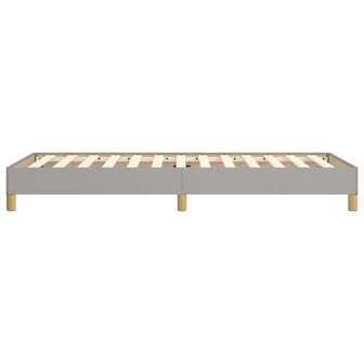 Bedframe stof lichtgrijs 90x200 cm 6